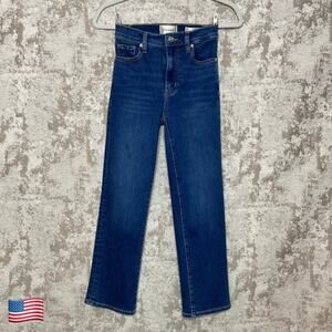 Frame Pixie Le Sleek Straight High Rise Jeans in Femma